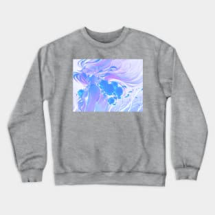 floral lady in bright sunshine ecopop Crewneck Sweatshirt